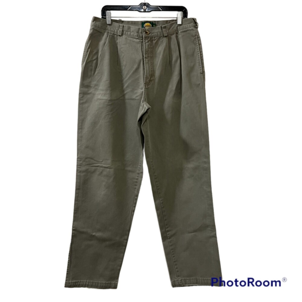 Cabelas Outdoor Gear Mens Loose Pleated Khaki Pants Size 36 REG